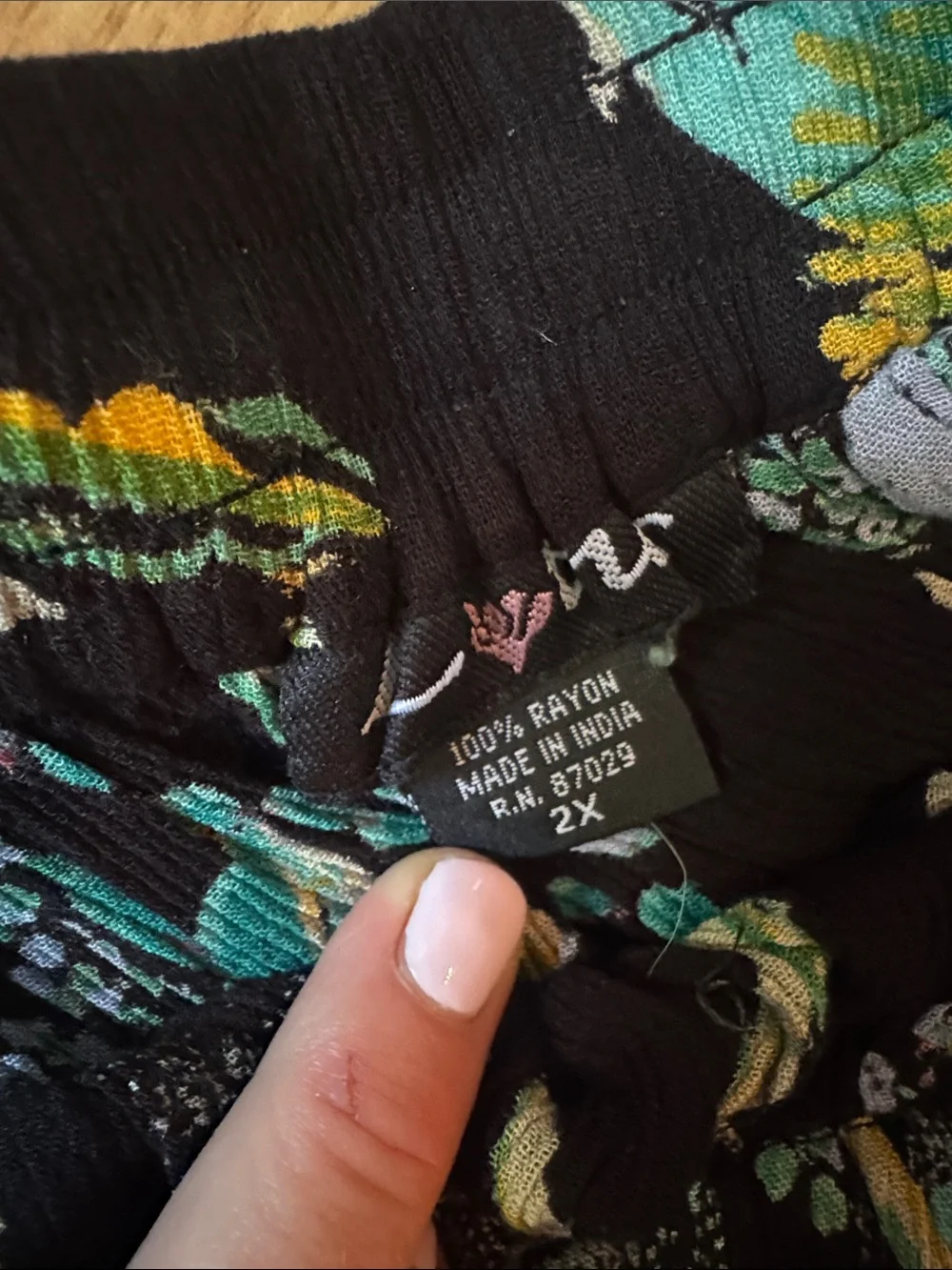 90’s Lotus Boho Floral Rayon Crop Top & Maxi Skirt Set Whimsy Romantic witchy